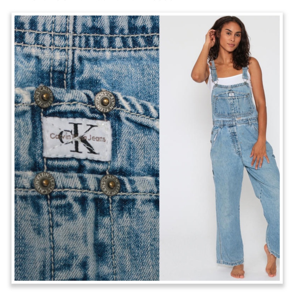 Vintage 90s Calvin Klein Denim Overalls